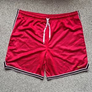 Nike red mesh athletic shorts